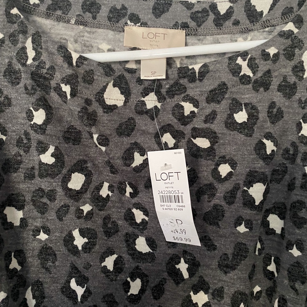 Anne Taylor Grey/ Black/ White Long sleeve Dress - Picture 2 of 3